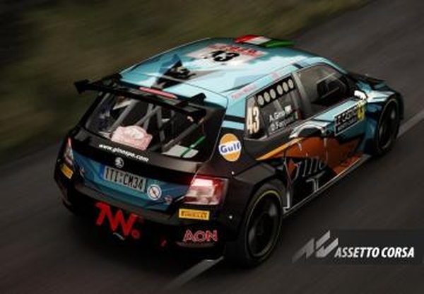 Skoda Fabia EVO | A.Gino-D.Fappani | Rallye Montecarlo 2020v1.0 для Assetto Corsa