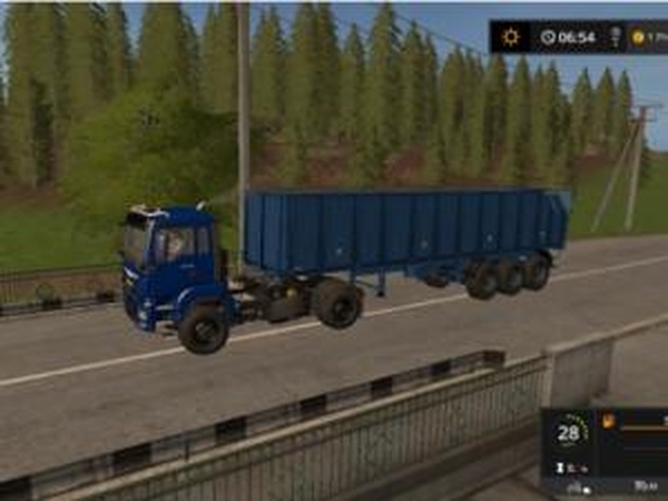 Полуприцеп Mech Corporation Galera 55Lверсия 1.0.0.0 для Farming Simulator 2017 (v1.4.4)