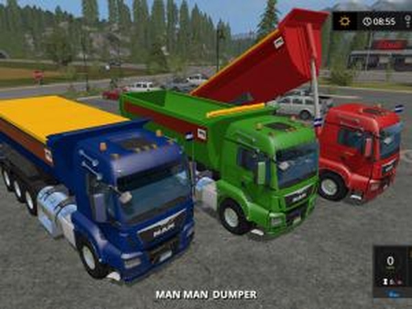 MAN DUMPERверсия 1.0 для Farming Simulator 2017