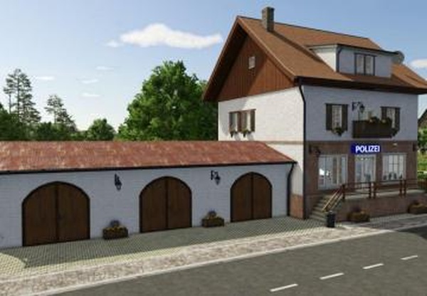 German Village Policestationверсия 1.0.0.0 для Farming Simulator 2025
