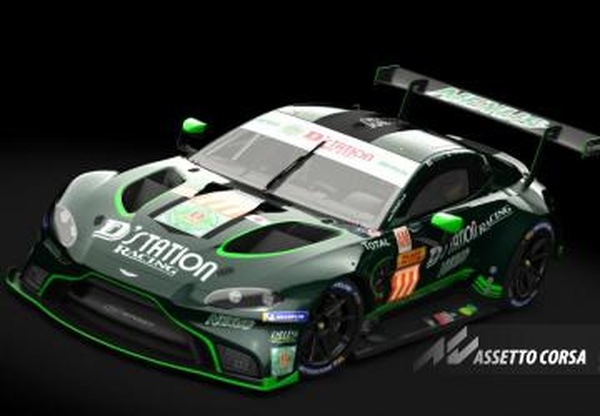 #777, Aston Martin Vantage GTE, D´STATION Racing, WEC/Le Mans 2021, 4kv1.01 для Assetto Corsa