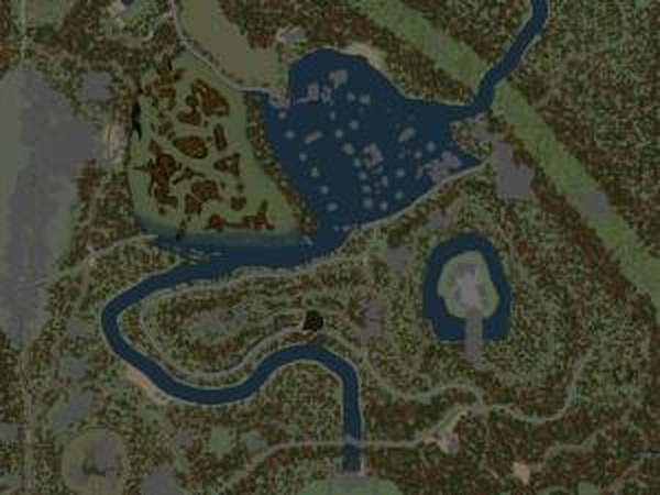 Карта «Затопленная деревня»версия 2 для SpinTires (v03.03.16)