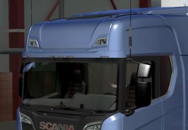 Антенны на зеркалаверсия 1.5 для Euro Truck Simulator 2 (v1.40.x, - 1.42.x)