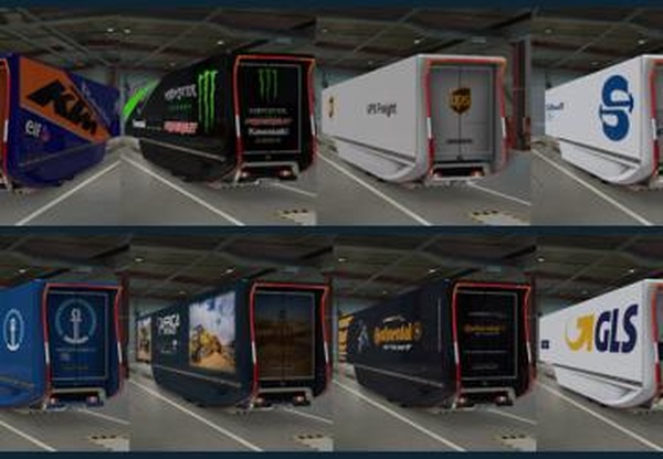 MB AeroDynamic skins of real companiesверсия 3.6 для Euro Truck Simulator 2 (v1.40.x, - 1.42.x)
