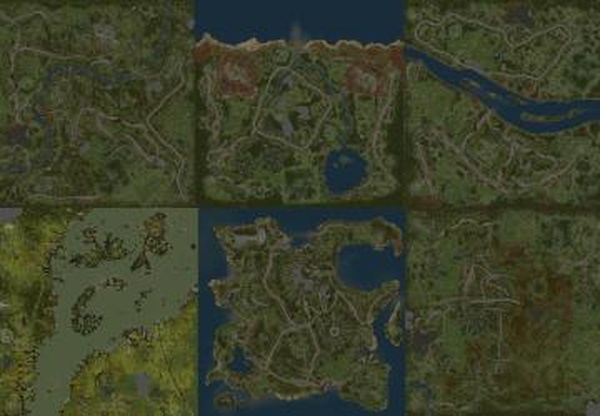 Пак из 6 дефолтных карт 2014 - 2015версия 25.08.19 для Spintires: MudRunner (v14.08.19)