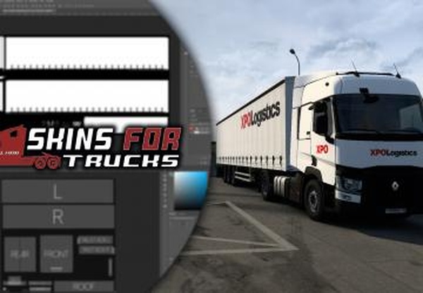 Скин «XPO Logistics»версия 1.2 для Euro Truck Simulator 2 (v1.41.x, - 1.43.x)