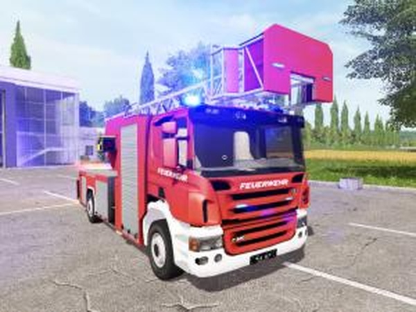 Scania P420 Feuerwehrверсия 1.0 для Farming Simulator 2017