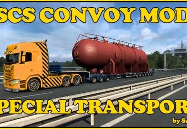 Special Transport Mod - SCS Convoyверсия 1.0 для Euro Truck Simulator 2 (v1.41.x, 1.42.x)