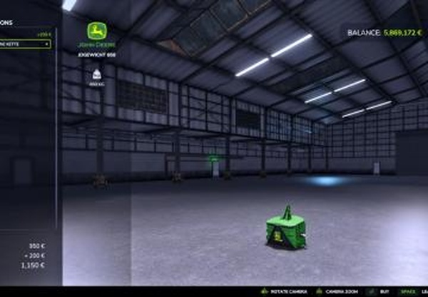 John Deere Weightверсия 1.0.0.0 для Farming Simulator 2025