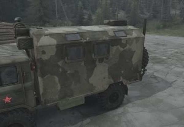 Текстура кунга ГАЗ-66 «Камуфляж»версия 1.0 для Spintires: MudRunner (v14.08.19)