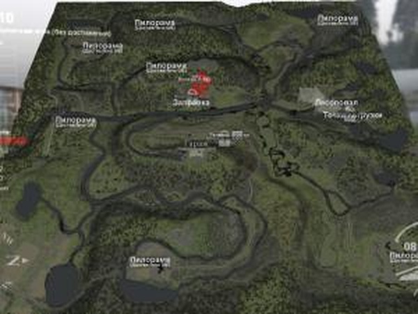 Карта «Лес 10»версия 10.1 для SpinTires (v03.03.16)