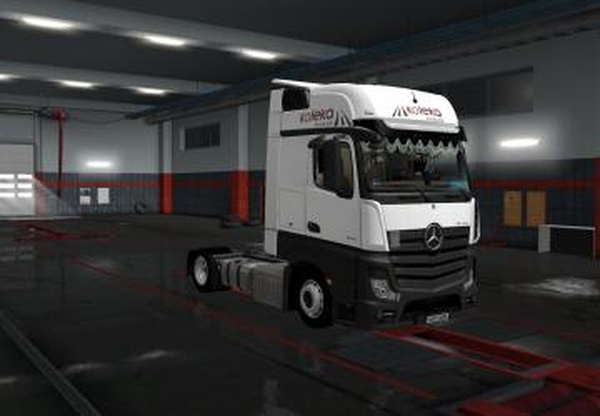 Скин Koleka для Mercedes Actros MP4версия 1.0 для Euro Truck Simulator 2 (v1.36.x, - 1.42.x)