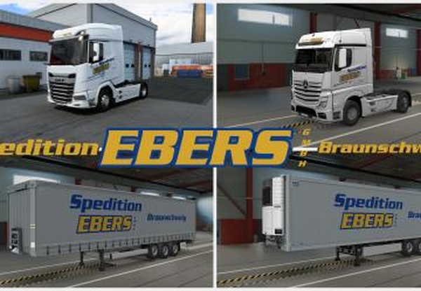 Комбо скин Spedition Ebersверсия 1.0 для Euro Truck Simulator 2 (v1.41.x)