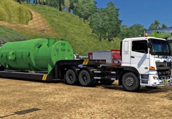 Низкорамный комбо прицепверсия 1.0 для Euro Truck Simulator 2 (v1.40.x, - 1.42.x)