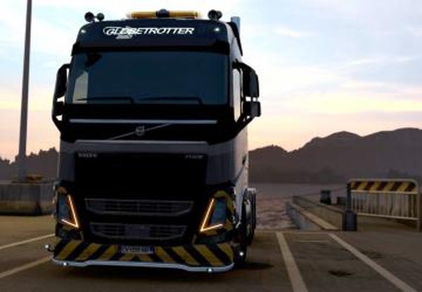 Желтые передние габаритные огни Volvo 2012v1.0 для Euro Truck Simulator 2 (v1.40.x, - 1.42.x)