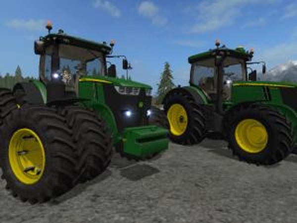 John Deere 7290R/7310Rверсия 2.0 для Farming Simulator 2017