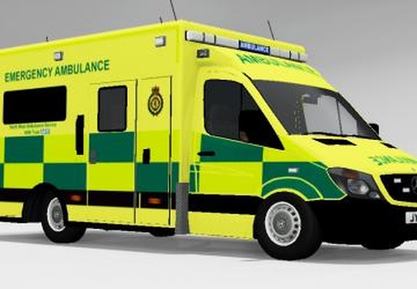 Mercedes Sprinter (Ambulance)версия 1.0 для BeamNG.drive (v0.19.4.2)
