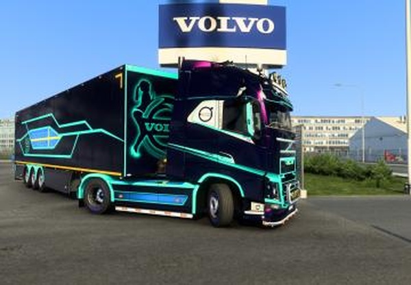 Скины для Volvo 2012 и Scania 2016версия 1.0 для Euro Truck Simulator 2 (v1.40.x, 1.41.x)