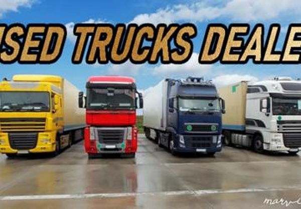 Used Trucks Dealer-Cabin Accessories Addonv1.0 для Euro Truck Simulator 2 (v1.40.x, 1.41.x)