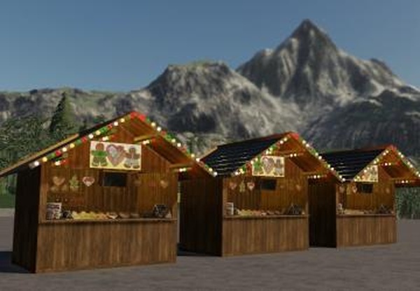 Christmas Market Ginger Breadверсия 1.0.0.0 для Farming Simulator 2019 (v1.7.x)