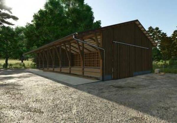 Wooden Sheepbarn With Pastureверсия 1.0.0.1 для Farming Simulator 2025