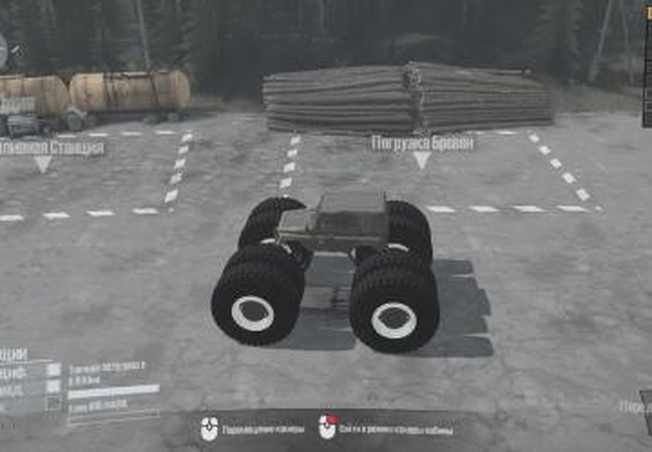 Большие колеса - monster UAZ 469версия 1.0 для Spintires: MudRunner (v10.06.19)