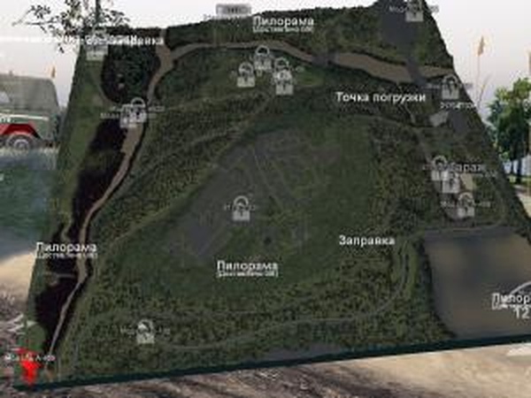 Карта «Война»версия 1.0 для SpinTires (v03.03.16)