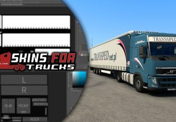 Скин  «TRANSSPED»версия 1.1 для Euro Truck Simulator 2 (v1.41.x, - 1.43.x)