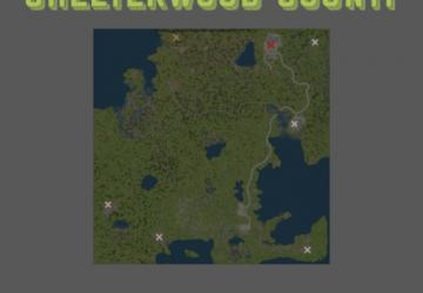 Карта «Shelterwood County»версия 1.0 для Spintires: MudRunner (v10.06.19)