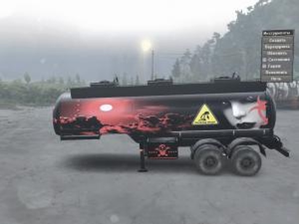 Текстура полуприцепа-цистерны «Свежая кровь»v1.0 для SpinTires (v03.03.16)