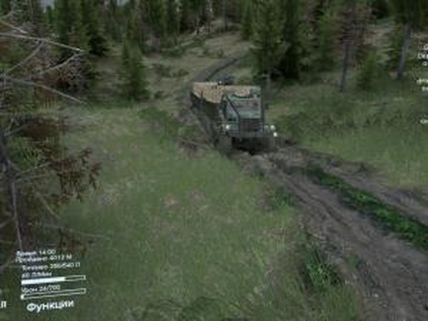 Карта «Холмистая»версия 1.0 для SpinTires (v03.03.16)