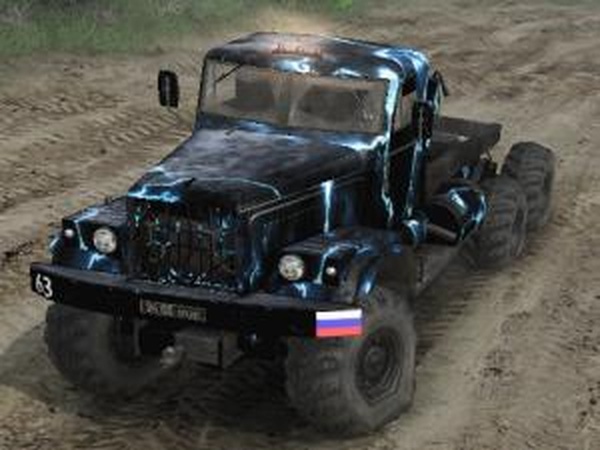 Скин Краз-255 «Молния на кабину»версия 1.1 для SpinTires (v03.03.16)