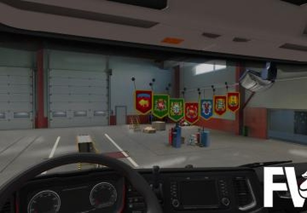 Пак вымпелов белорусских регионовверсия 1.0 для Euro Truck Simulator 2 (v1.38.x, - 1.41.x)