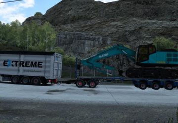 Низкорамные тандем прицепыверсия 0.3 для Euro Truck Simulator 2 (v1.41.x)