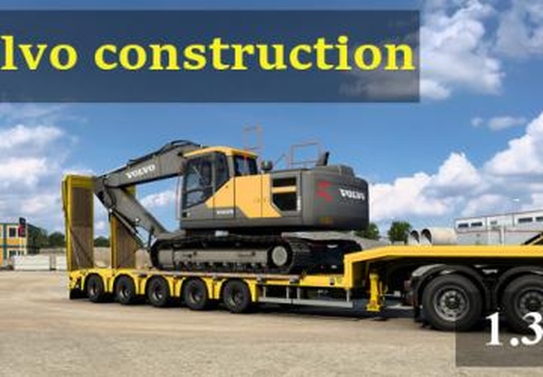 DLC Volvo Constructionверсия 1.0 для Euro Truck Simulator 2 (v1.39.x)