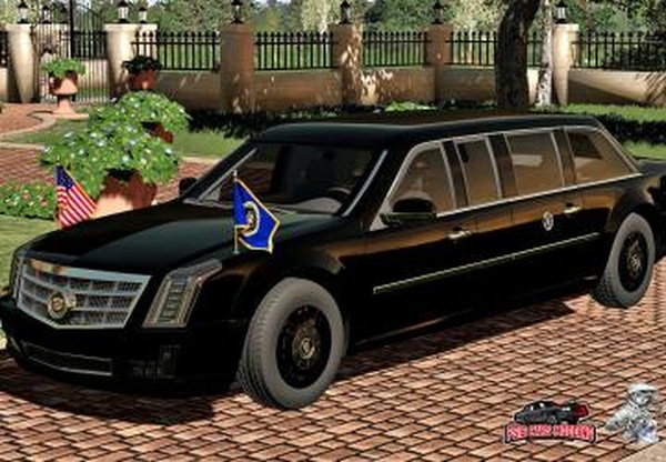 US Cadillac Presidential 2017версия 1.0.0.0 для Farming Simulator 2019 (v1.7.x)
