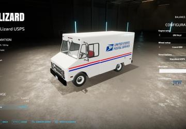 Lizard USPS Truckверсия 1.1.0.0 для Farming Simulator 2022