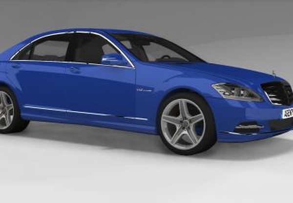 Mercedes SClass W221версия 1.0 для BeamNG.drive (v0.19.4.0)