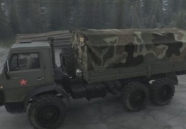 Текстура тента «Камуфляж»версия 1.0 для Spintires: MudRunner (v22.03.19)