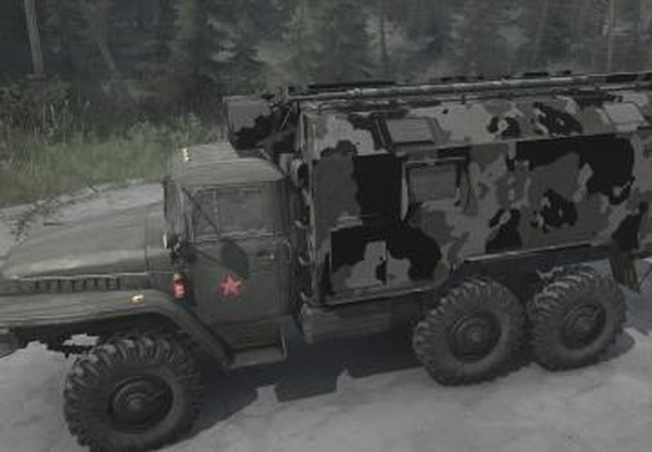 Текстура кунга «Камуфляж»версия 1.0 для Spintires: MudRunner (v22.03.19)