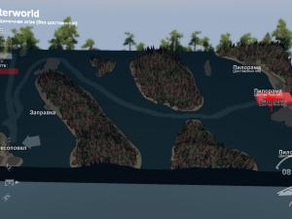 Карта «Водный мир»версия 0.5 для SpinTires (v03.03.16)