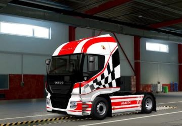Скин ABARTH для Iveco Hi-wayверсия 1.0 для Euro Truck Simulator 2 (v1.30.x, - 1.41.x)