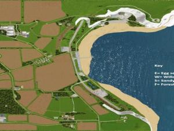 Карта «Sandy bay»версия 1.0 для Farming Simulator 2017 (v1.3)