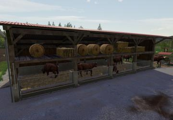 Cattle Barn With Strawstageверсия 1.0.0.0 для Farming Simulator 2019 (v1.7.x)