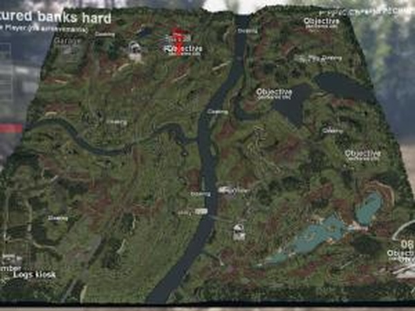 Карта «Разорванные берега»версия 1.3 Hard для SpinTires (v03.03.16)