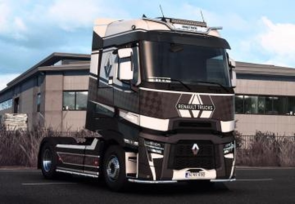 Скин металик для Рено Тверсия 1.0 для Euro Truck Simulator 2 (v1.41.x)