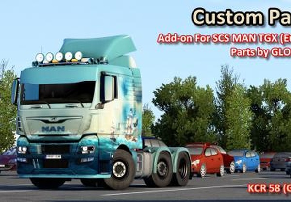 Детали тюнинга из MAN TGX 2015 для MAN TGX Euro 6 от SCSv1.0 для Euro Truck Simulator 2 (v1.41.x)