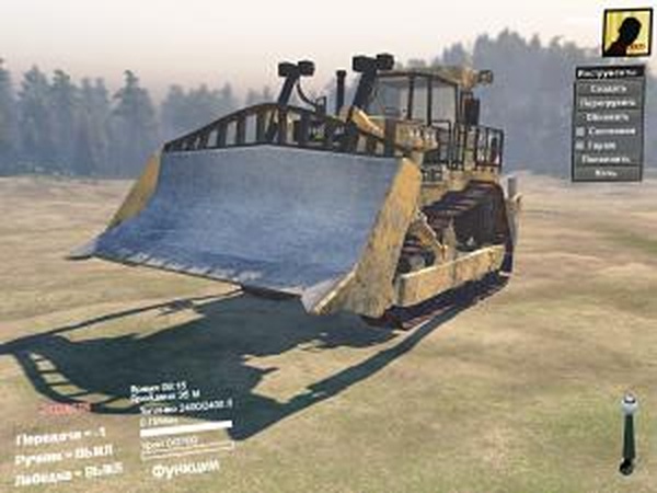 Бульдозер Caterpillarверсия 18.04.17 для SpinTires (v03.03.16)
