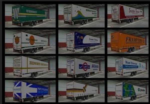 Пак скинов для прицепов различных компанийv1.0 для Euro Truck Simulator 2 (v1.41.x)
