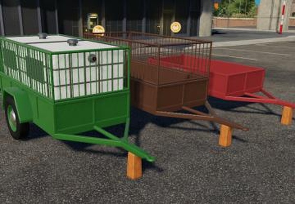 One Axle Trailerверсия 2.0.0.0 для Farming Simulator 2019 (v1.7.x)